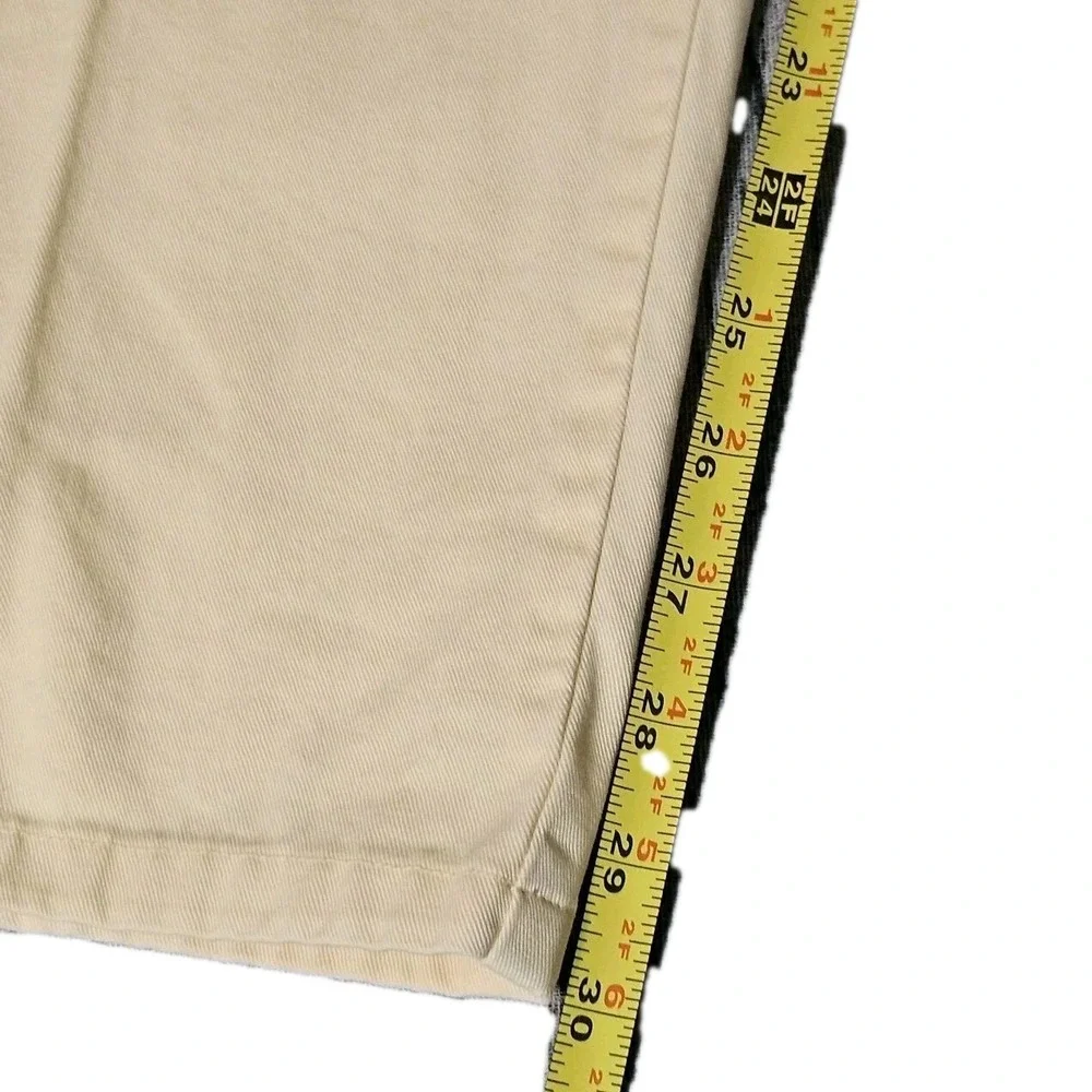 Polo Ralph Lauren Yellow Pants 35x30 Cotton Chino‎ Golf Jeans Double Pleated
